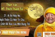 Ngồi Thiền Có Nên Trì Chú, Người Chết Để Bao Lâu Mới Đụng Tới, Ai Ăn Nấy No- Tham vấn HT Thanh Từ 21 ngoi thien co nen tri chu nguoi