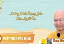 Những Điều Trọng Yếu Của Người Tu – Thích Minh Đạo nhung dieu trong yeu cua nguoi t