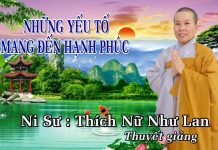 Những Yếu Tố Mang Đến Hạnh Phúc – Thích Nữ Như Lan nhung yeu to mang den hanh phuc