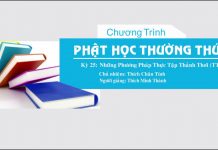 Phật Học Thường Thức Kỳ 25 – Thích Minh Thành phat hoc thuong thuc ky 25 thich