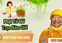Phật Tử Giữ Trọn Năm Giới – Thích Thanh Từ phat tu giu tron nam gioi thich