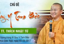 Quy Y Tam Bảo – Thích Nhật Từ quy y tam bao thich nhat tu