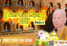 Sám Quy Mạng Phần 5 – Thích Trí Quảng sam quy mang phan 5 thich tri qu