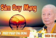 Sám Quy Mạng – Thích Trí Quảng sam quy mang thich tri quang
