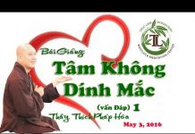 Tâm Không Dính Mắc 1 (vấn đáp) – Thích Pháp Hòa tam khong dinh mac 1 van dap thi