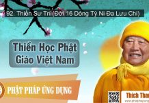 Thiền Học Phật Giáo Việt Nam 92 – Thiền Sư Trí (Đời 16 Dòng Tỳ Ni Đa Lưu Chi) – Thích Thanh Từ thien hoc phat giao viet nam 92