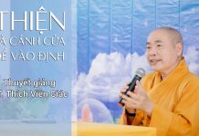 Thiện Là Cánh Cửa Để Vào Định – Thích Viên Giác thien la canh cua de vao dinh th