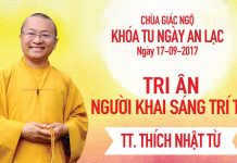 Tri Ân Người Khai Sáng Trí Tuệ – Thích Nhật Từ tri an nguoi khai sang tri tue t