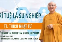 Trí Tuệ Là Sự Nghiệp – Thích Nhật Từ tri tue la su nghiep thich nhat