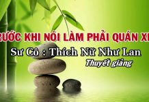 Trước Khi Nói Làm Phải Quán Xét – Thích Nữ Như Lan truoc khi noi lam phai quan xet