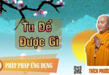 Tu Để Được Gì – Thích Phước Tiến tu de duoc gi thich phuoc tien