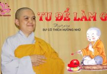 Tu Để Làm Gì – Thích Nữ Hương Nhũ tu de lam gi thich nu huong nhu
