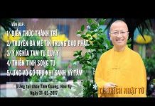 Vấn Đáp: Biến Thức Thành Trí – Truyền Bá Mê Tín Trong Đạo Phật – Thích Nhật Từ van dap bien thuc thanh tri truy