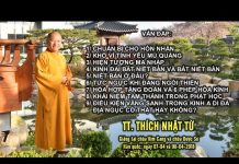 Vấn đáp: Chuẩn Bị Cho Hôn Nhân, Khổ Vì Tình Yêu Mù Quáng – Thích Nhật Từ van dap chuan bi cho hon nhan kh
