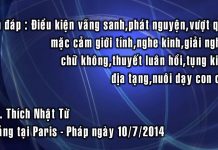 Vấn đáp: Điều kiện vãng sanh, phát nguyện, vượt qua mặc cảm giới tính, nghe kinh,… van dap dieu kien vang sanh phat