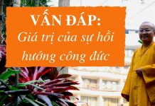 Vấn đáp: Giá trị của sự hồi hướng công đức – Thích Nhật Từ van dap gia tri cua su hoi huong