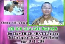 Vấn đáp: Lợi ích của cầu nguyện – Thích Nhật Từ van dap loi ich cua cau nguyen t