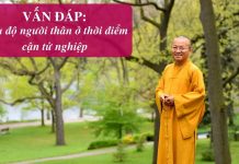Vấn đáp: Siêu độ người thân ở thời điểm cận tử nghiệp – Thích Nhất Từ van dap sieu do nguoi than o tho