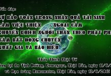 Vấn đáp: Sự bảo toàn trong nhân quả tái sinh, làm việc thiện, ngoại cảm,… van dap su bao toan trong nhan q 1