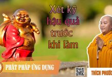 Xét Kỹ Hậu Quả Trước Khi Làm – Thích Phước Tiến xet ky hau qua truoc khi lam thi