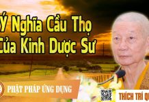Ý Nghĩa Cầu Thọ Của Kinh Dược Sư – Thích Trí Quảng y nghia cau tho cua kinh duoc su