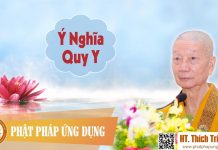 Ý Nghĩa Quy Y – Thích Trí Quảng y nghia quy y thich tri quang