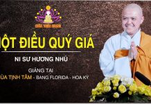 Một Điều Quý Giá – Thích Nữ Hương Nhũ