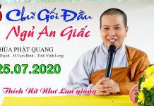 5 Chữ gối đầu ngủ an giấc – Thích Nữ Như Lan