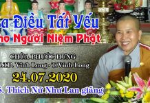 Ba điều tất yếu cho người niệm Phật – Thích Nữ Như Lan