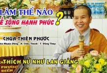 Làm thế nào để sống hạnh phúc – Thích Nữ Như Lan