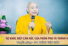 Sự khác biệt cảm xúc của phàm phu và thánh hiền Thích Viên Giác