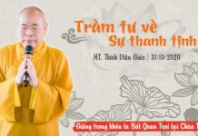 Trầm Tư Về Sự Thanh Tịnh – Thích Viên Giác