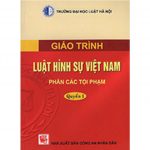 Luật Hình Sự Việt Nam (phần Các Tội Phạm) quyển 1 – Trần Thị Quang Vinh chủ biên luat hinh su viet nam