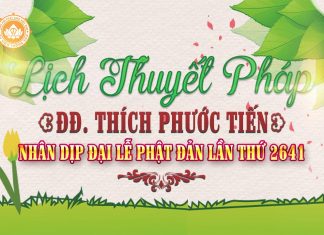 Lịch Giảng Tháng 5 – 2017 Của Thầy Thích Phước Tiến