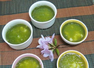 Mát lành màu xanh bánh da lợn