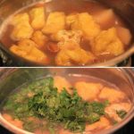 Canh Khoai Sọ Nấu Lạc Và Đậu Phụ Canh Khoai Sọ Nấu Lạc Và Đậu Phụ