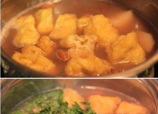 Canh Khoai Sọ Nấu Lạc Và Đậu Phụ Canh Khoai Sọ Nấu Lạc Và Đậu Phụ
