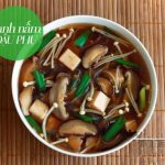 Canh nấm đậu hũ Canh nấm đậu hũ