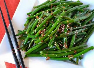 Đậu cô ve xào mè Đậu cô ve xào mè