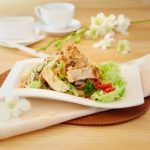Miến và rau đậu xào chay Miến và rau đậu xào chay