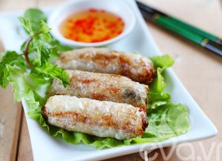 Nem nấm chay ngon ngất ngây Nem nấm chay ngon ngất ngây