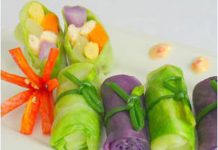 Rau củ cuộn Rau củ cuộn