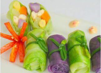 Rau củ cuộn Rau củ cuộn