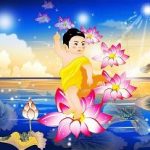 Bảy đóa sen vàng nâng gót ngọc Bảy đóa sen vàng nâng gót ngọc