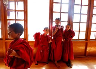 Các chú tiểu ở Himalaya Các chú tiểu ở Himalaya
