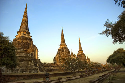 Chùa Wat Pra Sri Sanphet tại cố đô Thái Lan