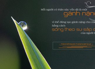 Đừng tạo gánh nặng lên vai người khác