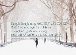 Cuộc đời không dung nạp hai chữ “Giá như…”