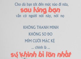 Đừng quan tâm người khác nghĩ gì về mình