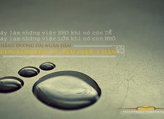 Hãy bắt đầu từ việc nhỏ